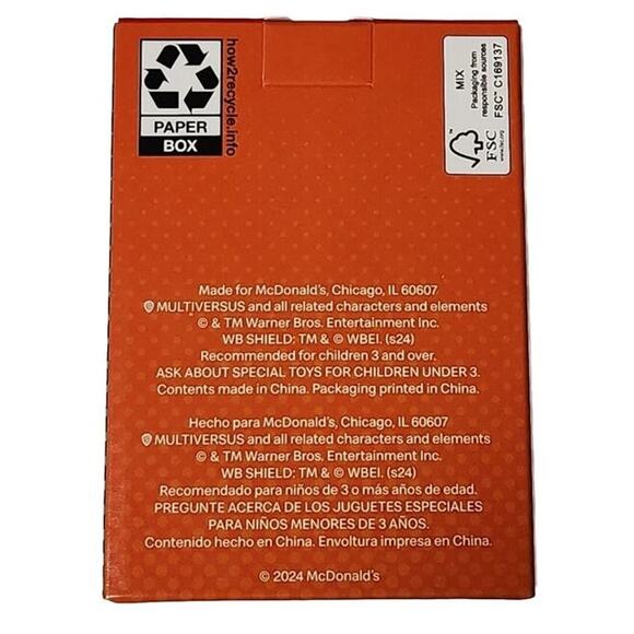 2024 McDonalds  Multiversus Wonder Woman  Bugs Bunny 3 - Picture 2 of 2